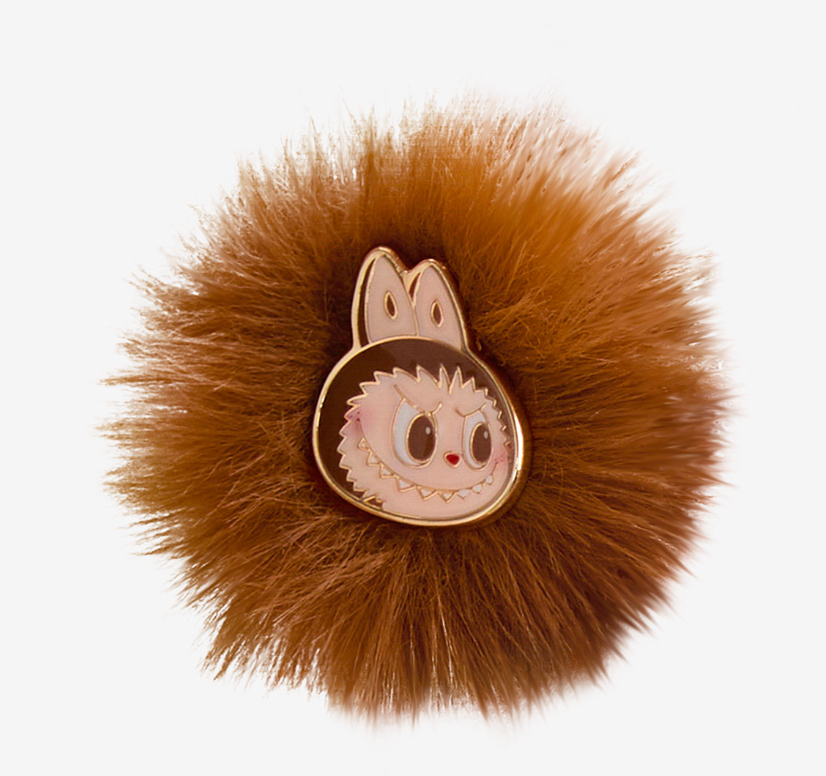 Warm Fluffy Holiday Series-LABUBU Pompom Ring - 2