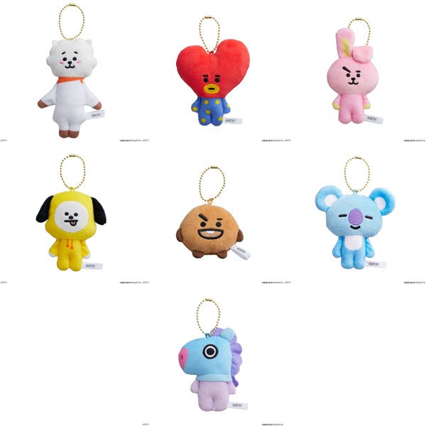 BT21 Fuwa Fuwa Mascot Plush Keychain (Blindbox) BTS by Bandai