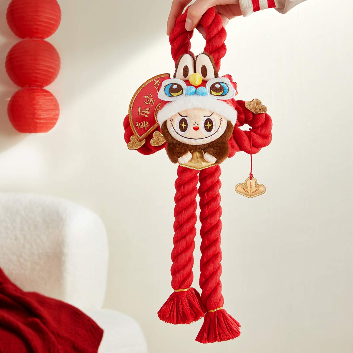 Wealthy Snake's New Year Celebration Series-LABUBU Plush Door Decoration by POPMART - 5