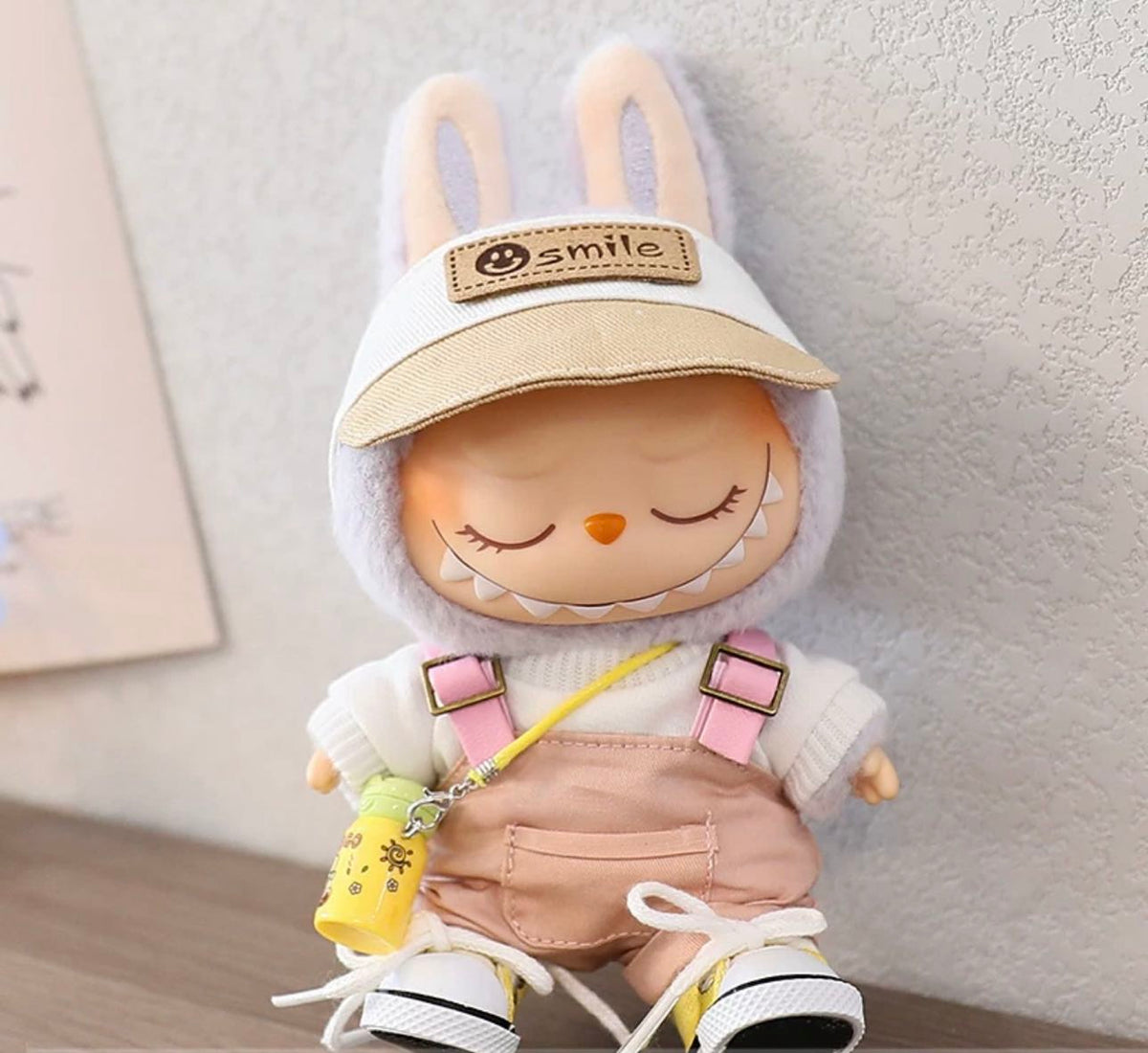 Pink Suspender Full Set - Labubu Clothes for Have A Seat - 1