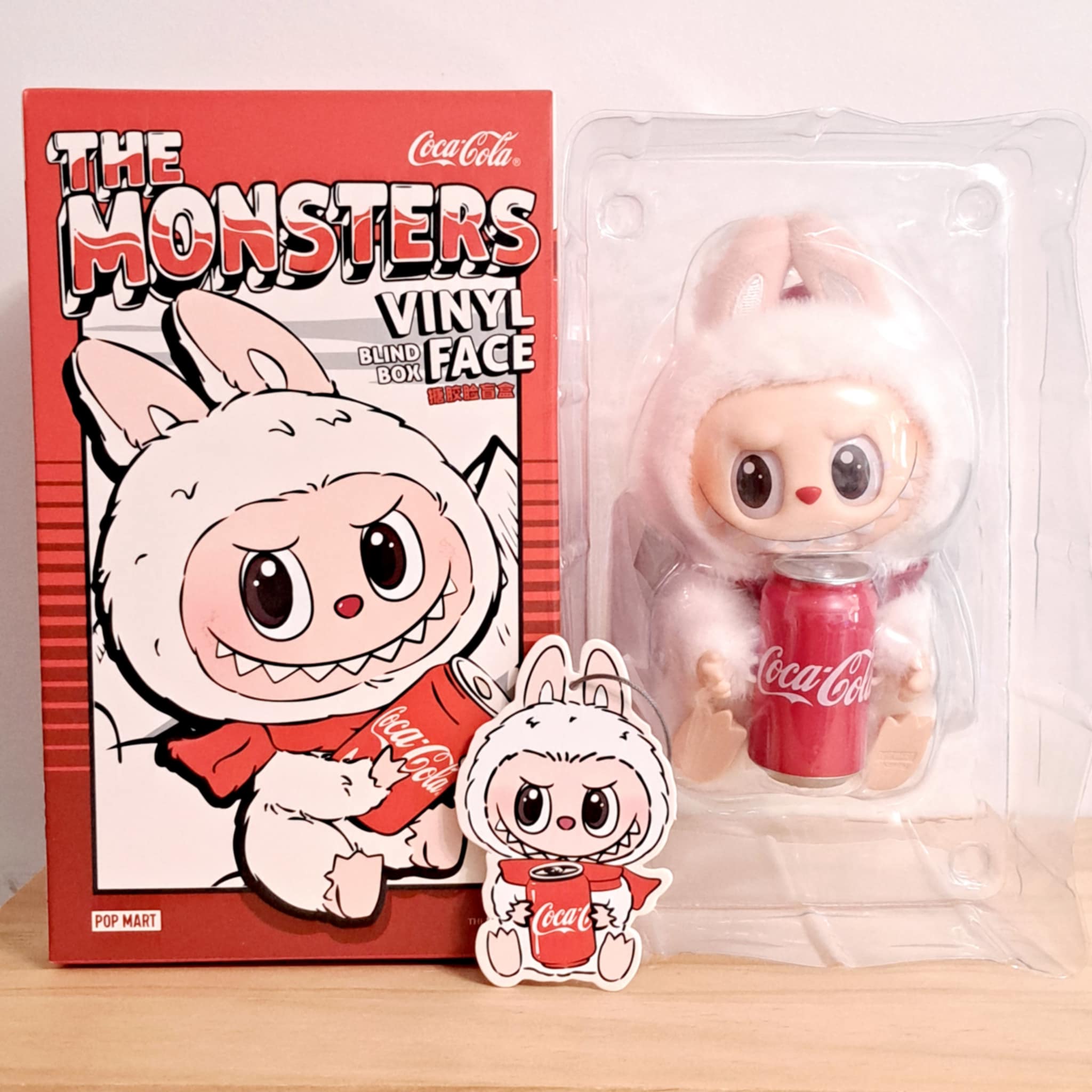 Happy Factor Labubu - The Monsters x Coca-Cola Vinyl Face Plush