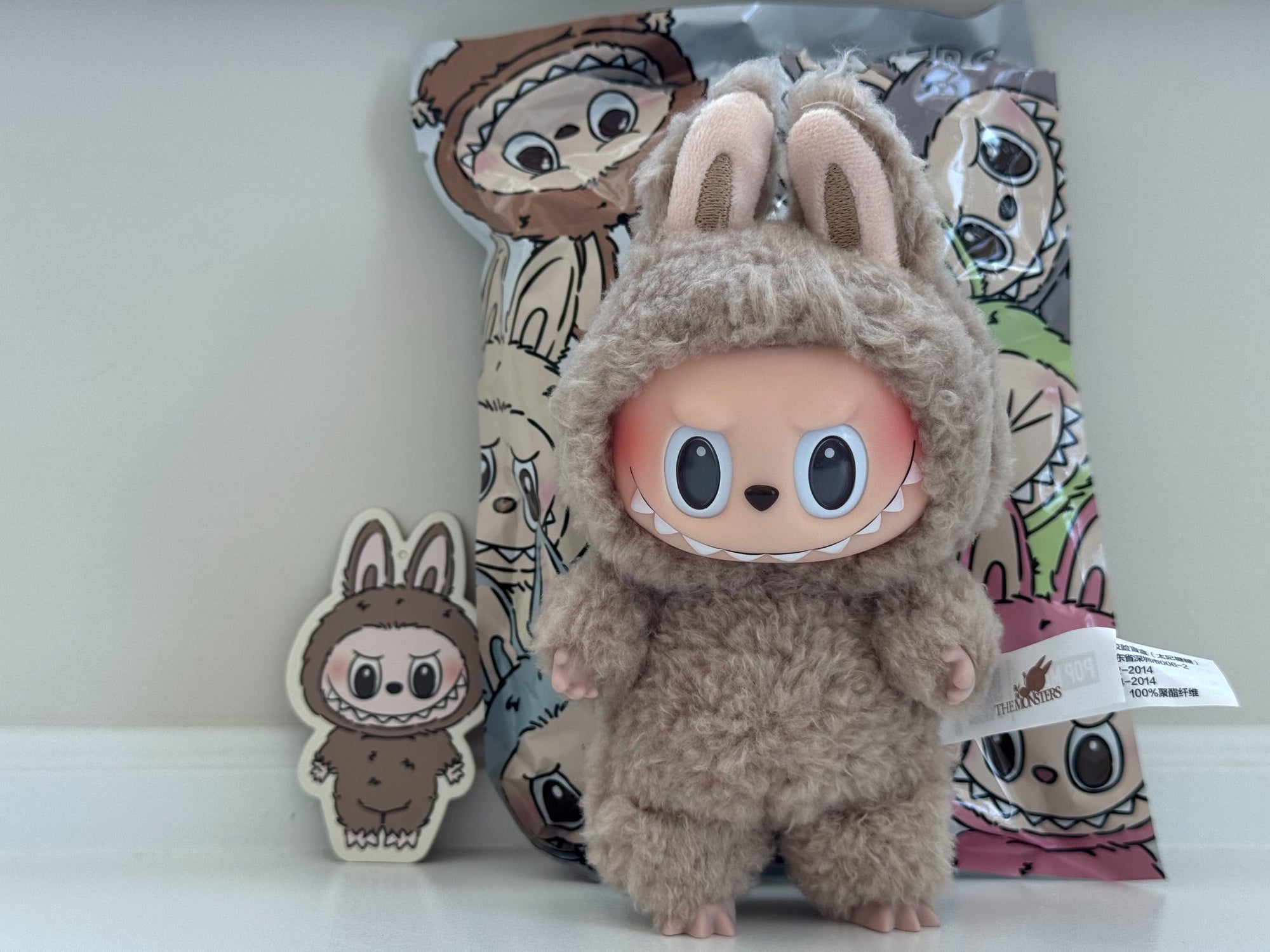 Labubu Exciting Macaron ぬいぐるみToffee Toffee(Opened Box) - Labubu THE MONSTERS - Exciting Macaron Vinyl Plus