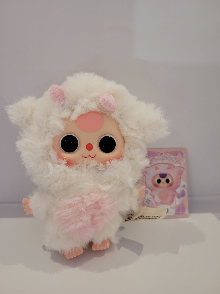 ※3個セットBabyThreeAI800% 白猫 羊 ピンクうさぎオイル目バブ Lamb (360 moving eyes) - Third Generation V3 Mini by Baby Three