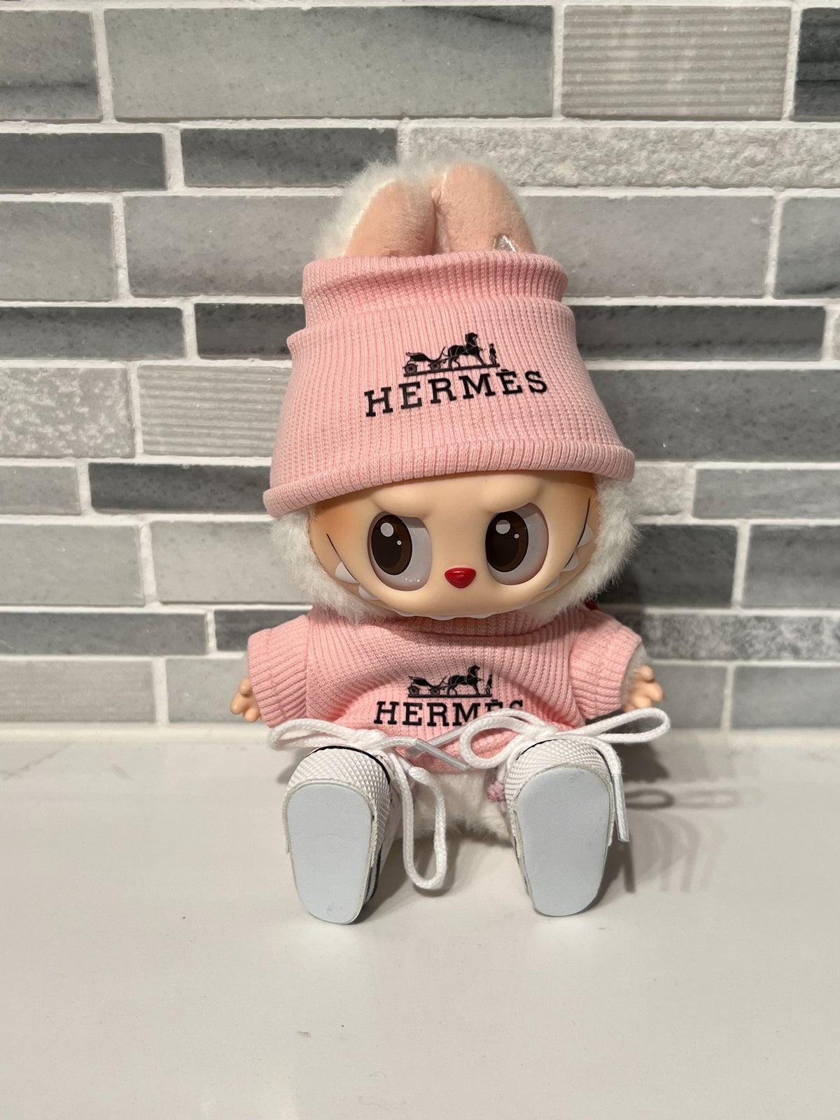 Pink "H" Outfit  - Labubu Clothes for Have A Seat - 1