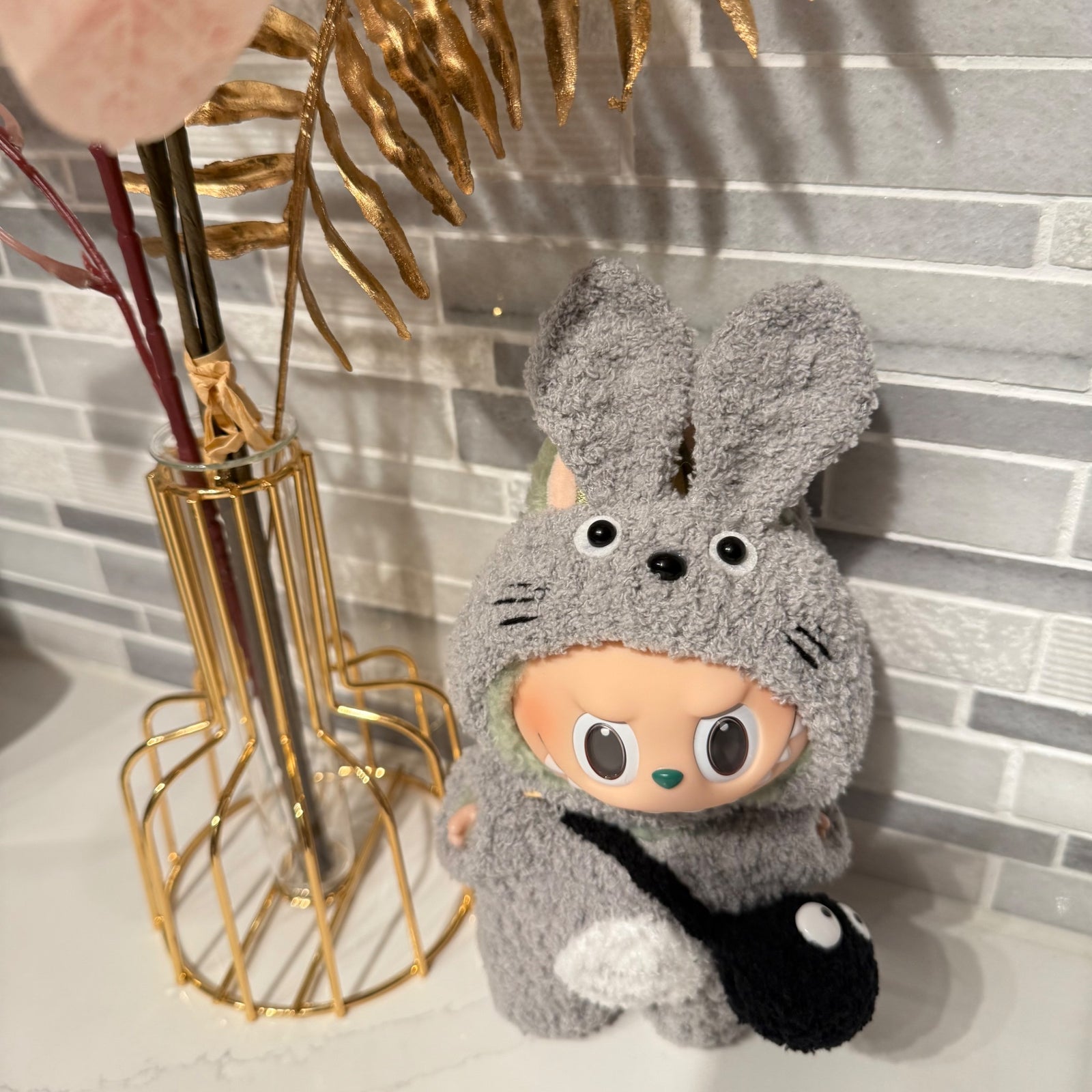 Crochet Totoro - Labubu Clothes For Exciting Macaron - 1