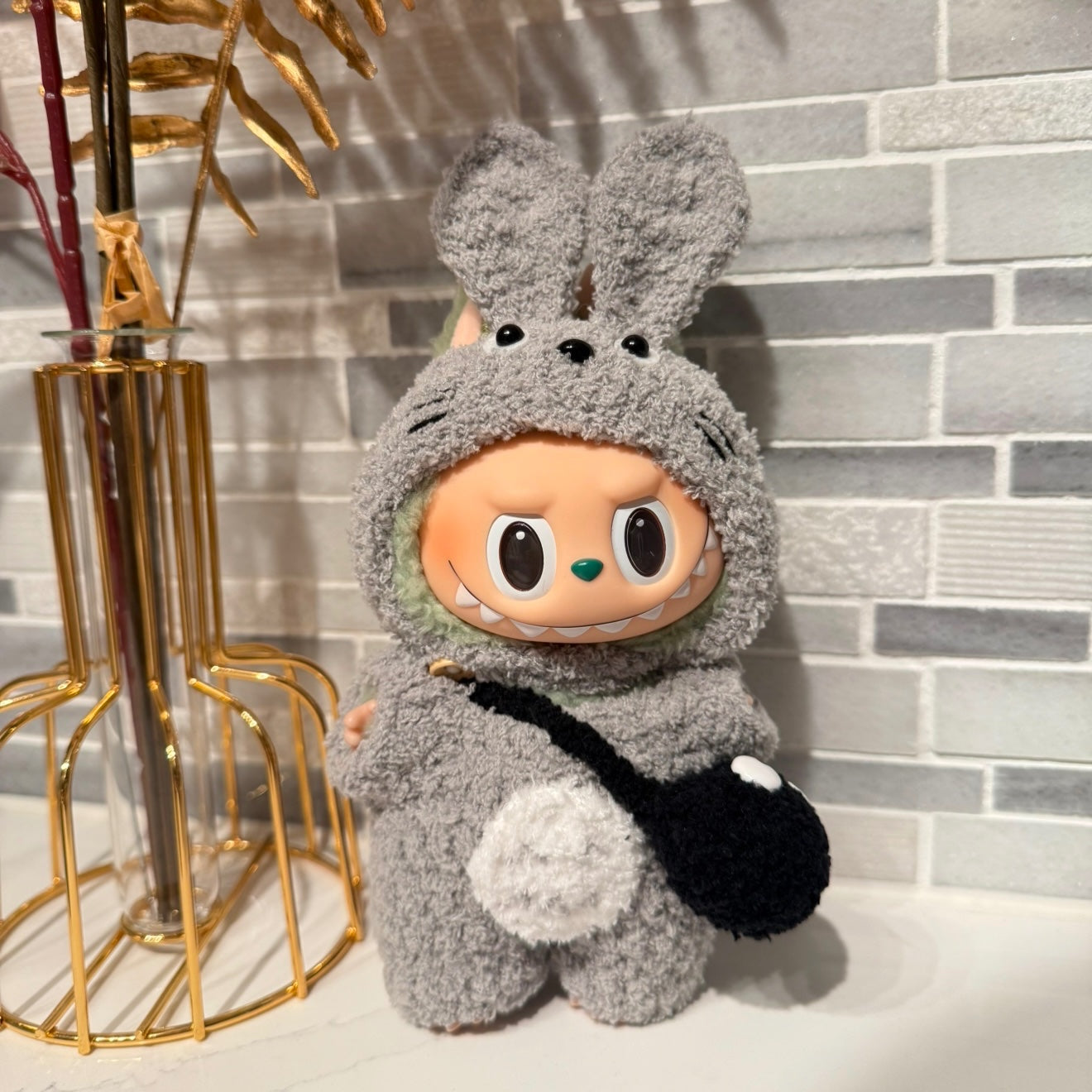 Crochet Totoro - Labubu Clothes For Exciting Macaron - 1