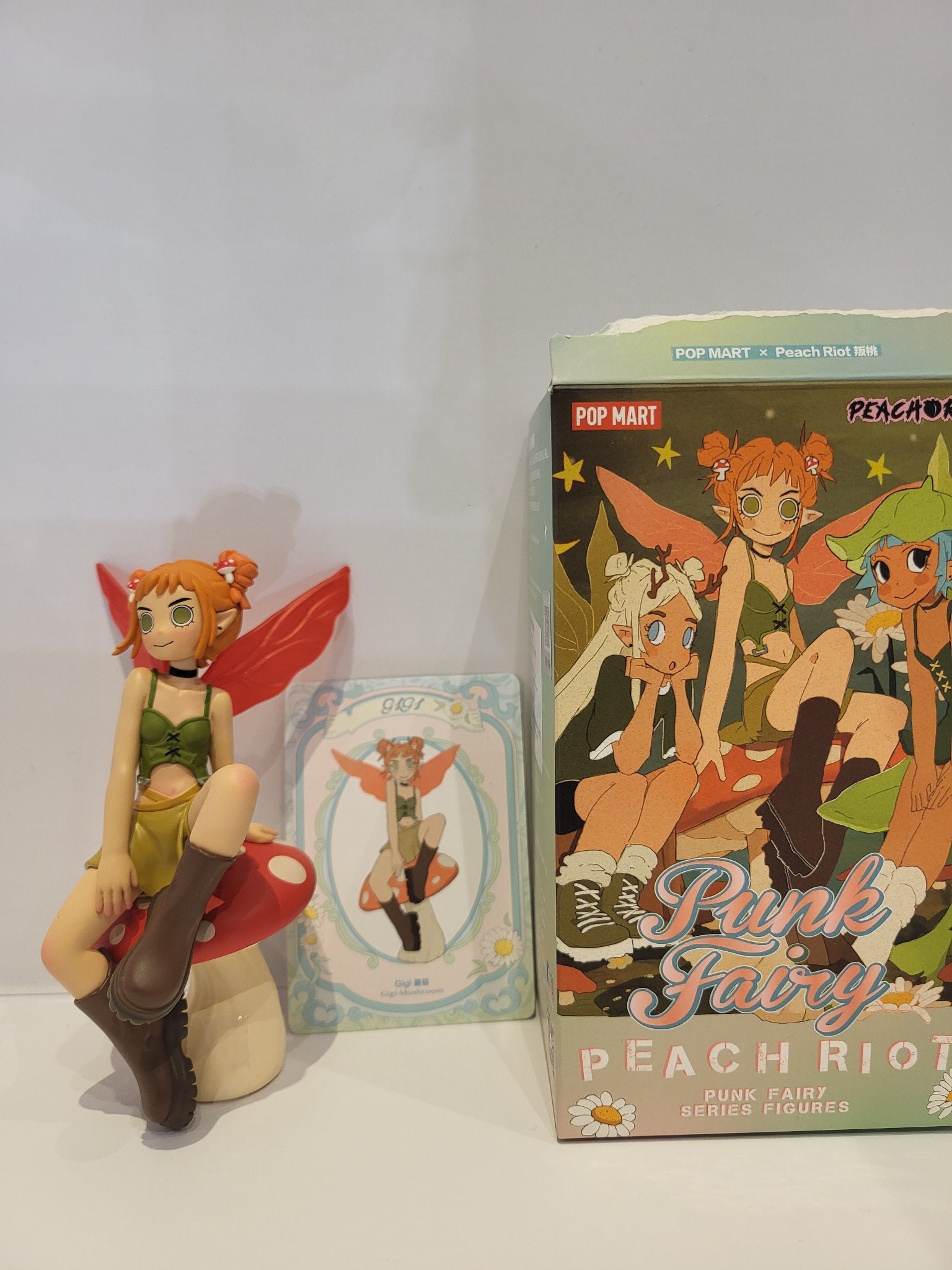 Gigi Mushroom - Peach Riot Punk Fairy- Pop-Mart - Mindzai Toy Shop
