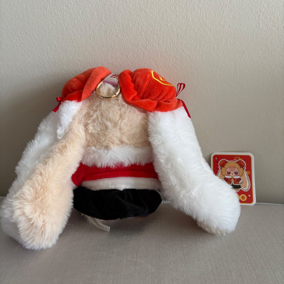 Beige Bunny with Buns (rare special eyes) - Happy New Year Plush Dolls by Baby Three - 2