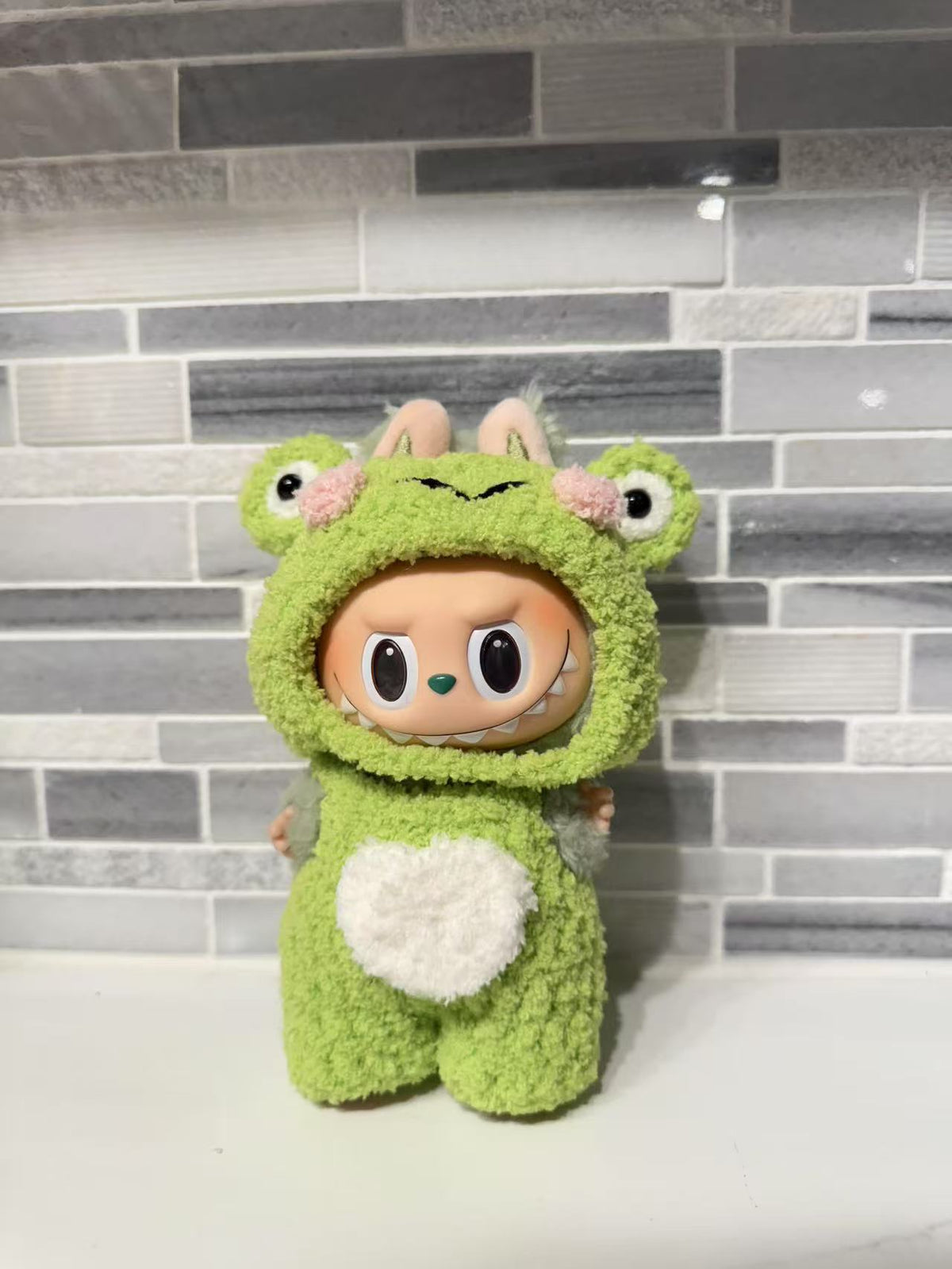 Crochet Keroppi - Labubu Clothes for Exciting Macaron