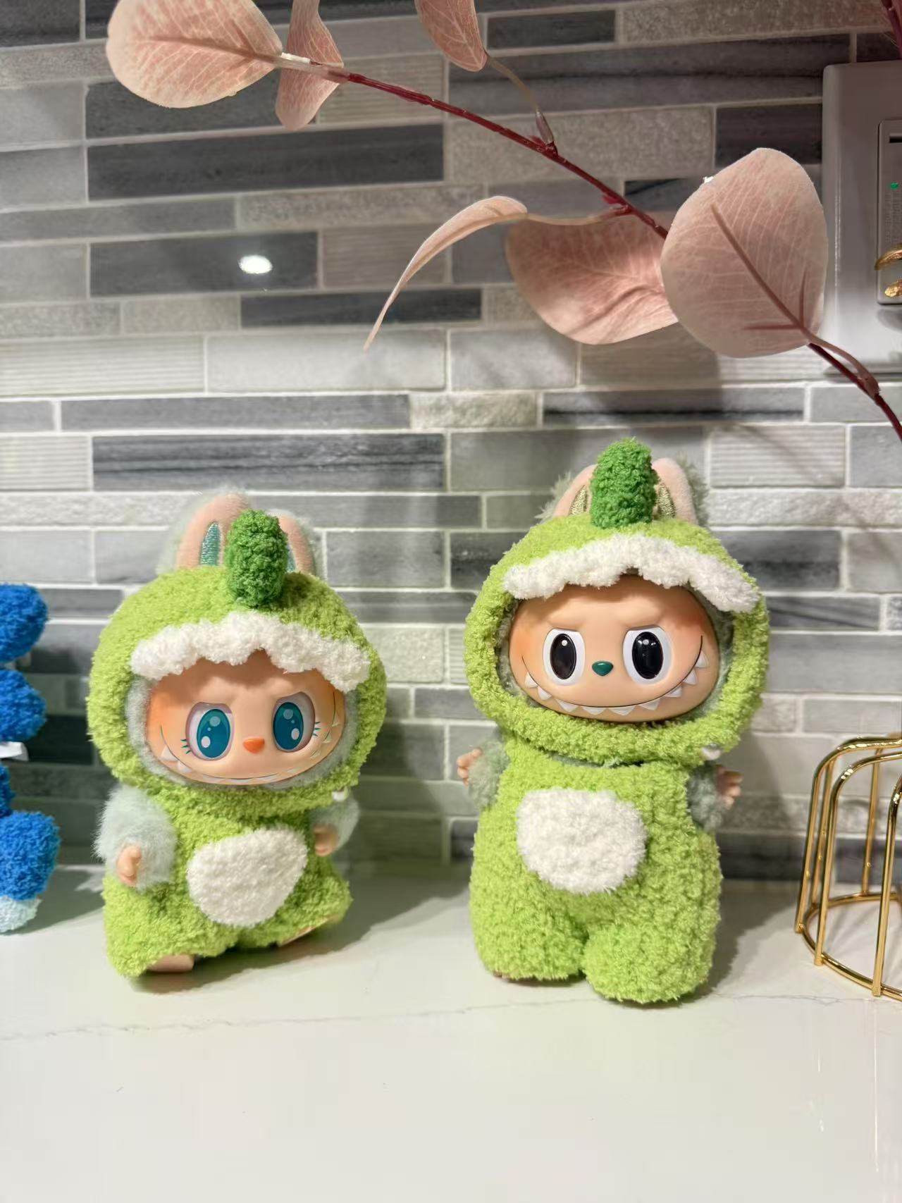 Crochet Green Dino - Labubu Clothes For Have A Seat - 1