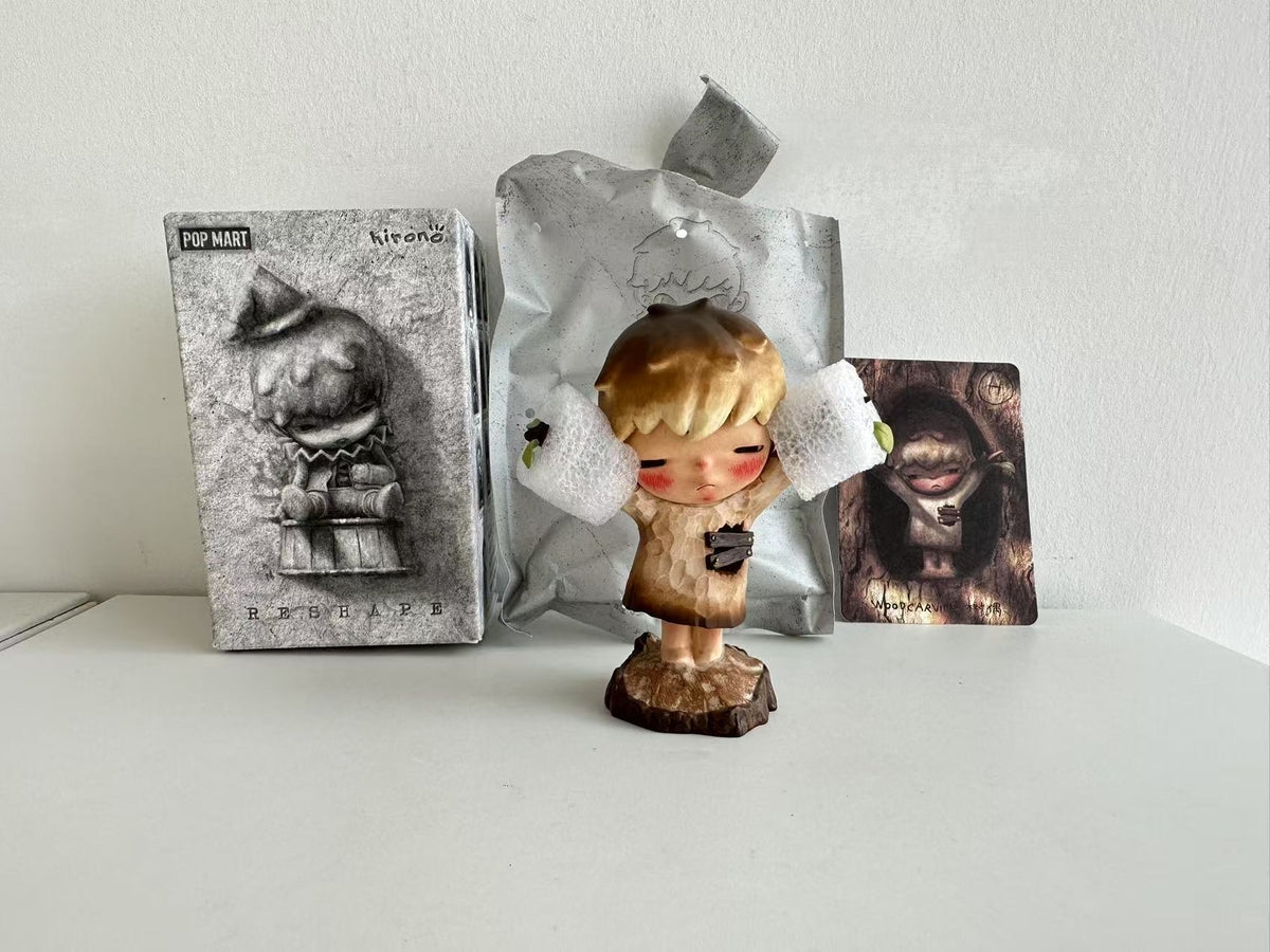 Wood carving - Hirono Reshape Series Figures Blind Box by POP MART - 2