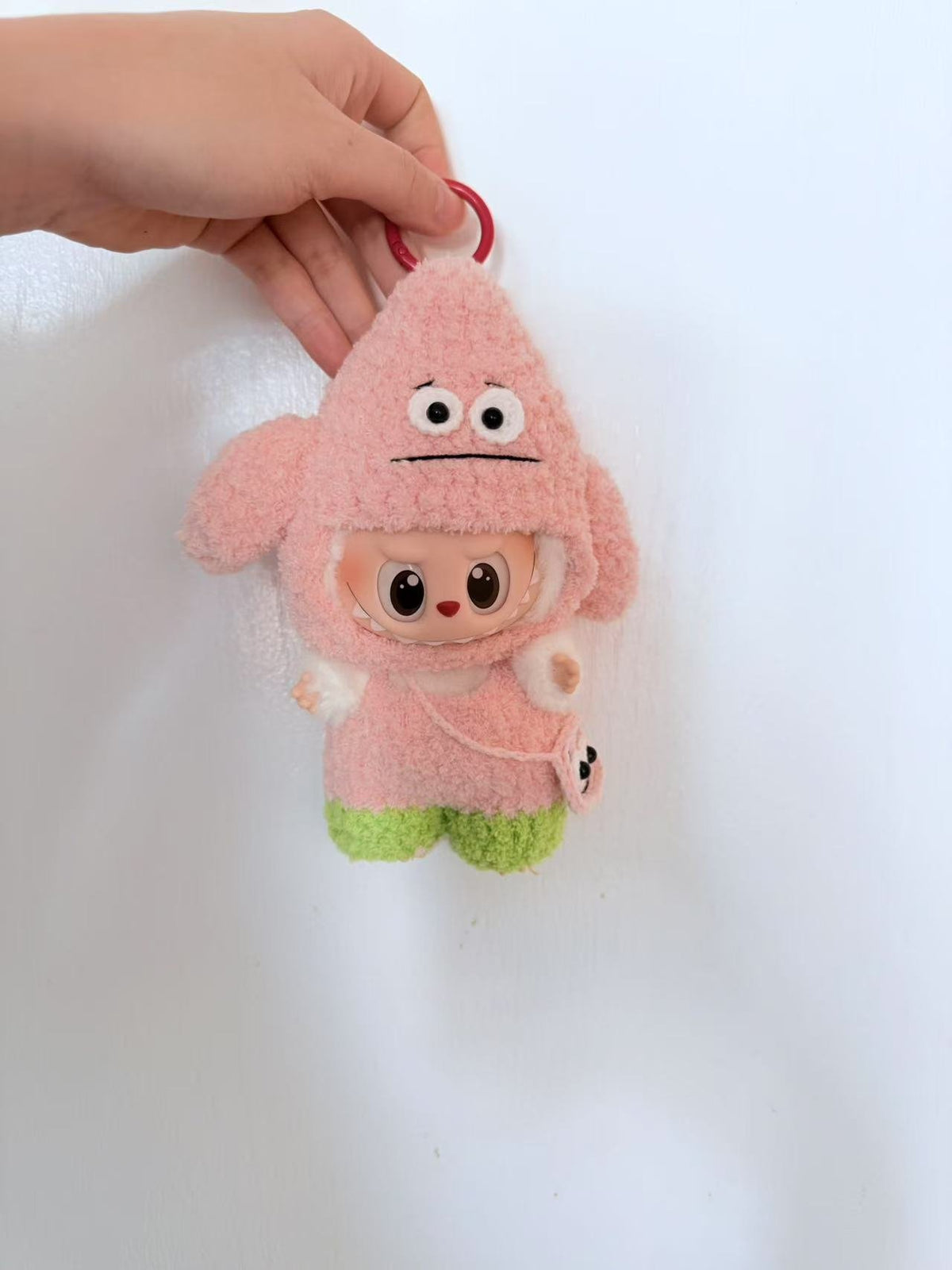 Crochet Patrick Star - Labubu Clothes For Exciting Macaron