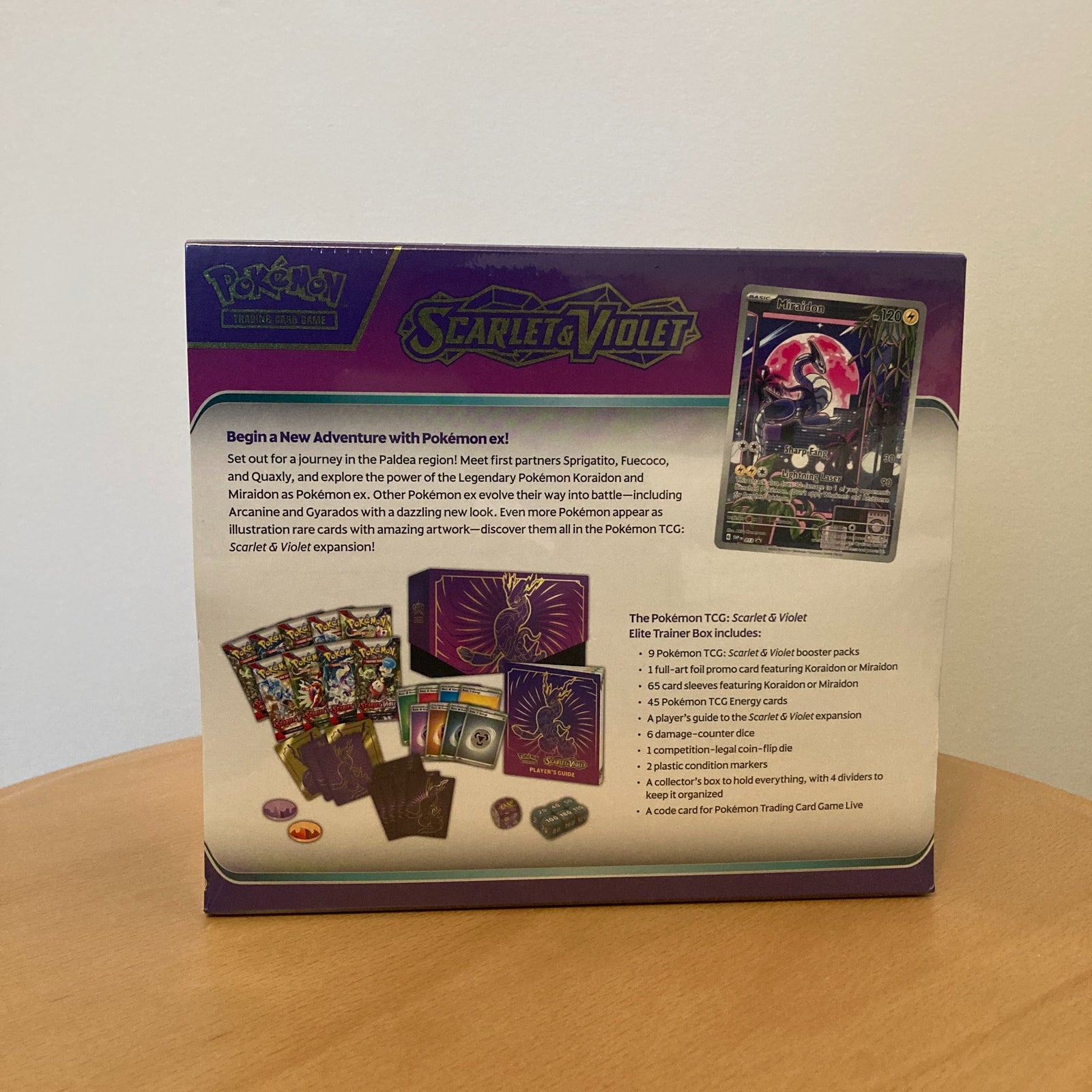 Pokemon Scarlet and Violet Elite Trainer Box-Miraidon  - 1