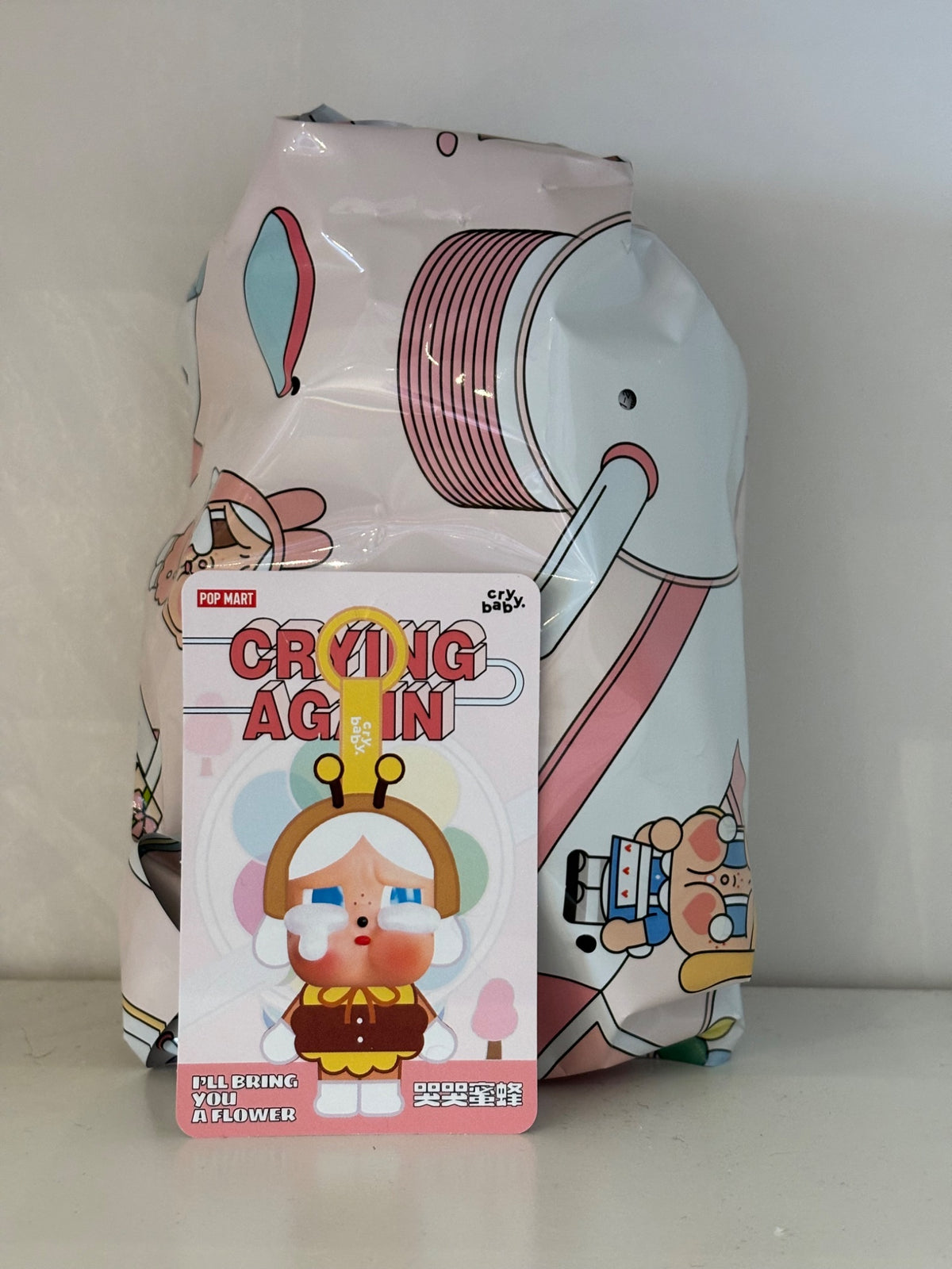 I’ll Bring You a Flower - POPMART Crybaby Crying Again Plush Vinyl Pendant - 2