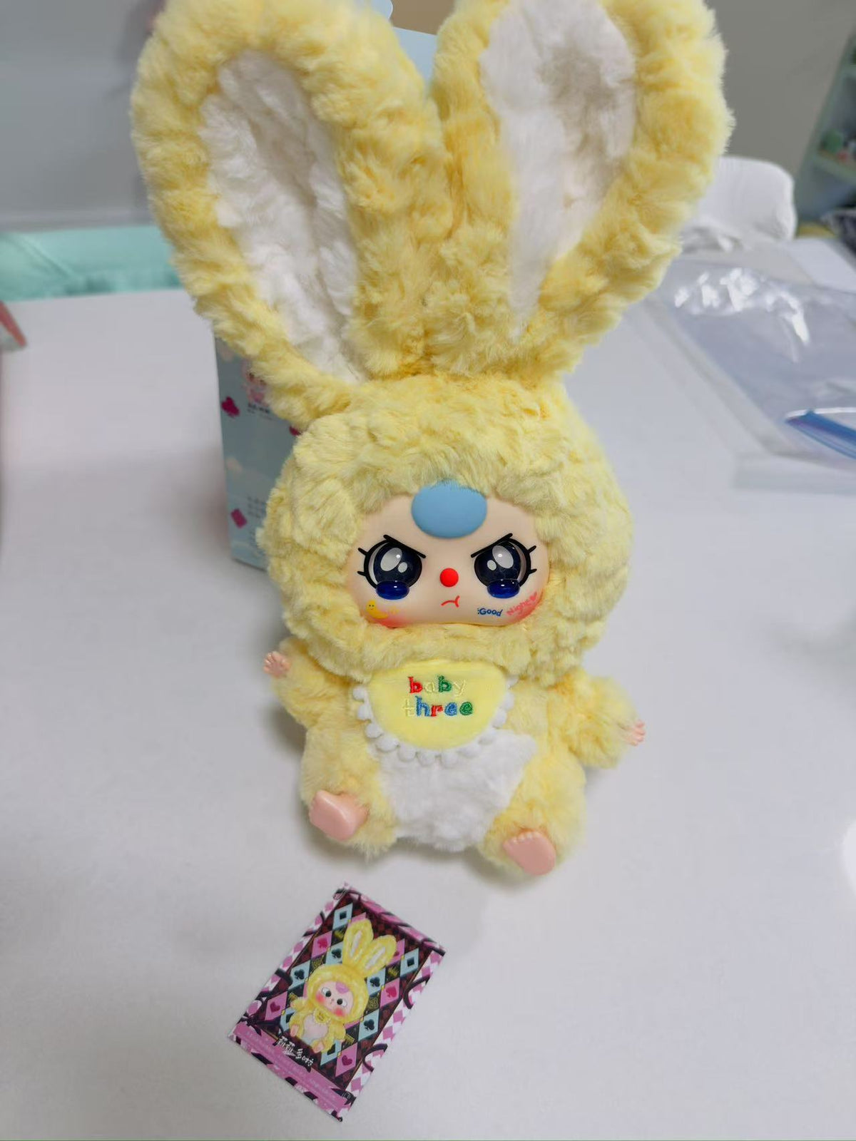 Yellow Bunny (Crying eyes) - Lily Rabbit Town Plush Series - Baby Three - 1
