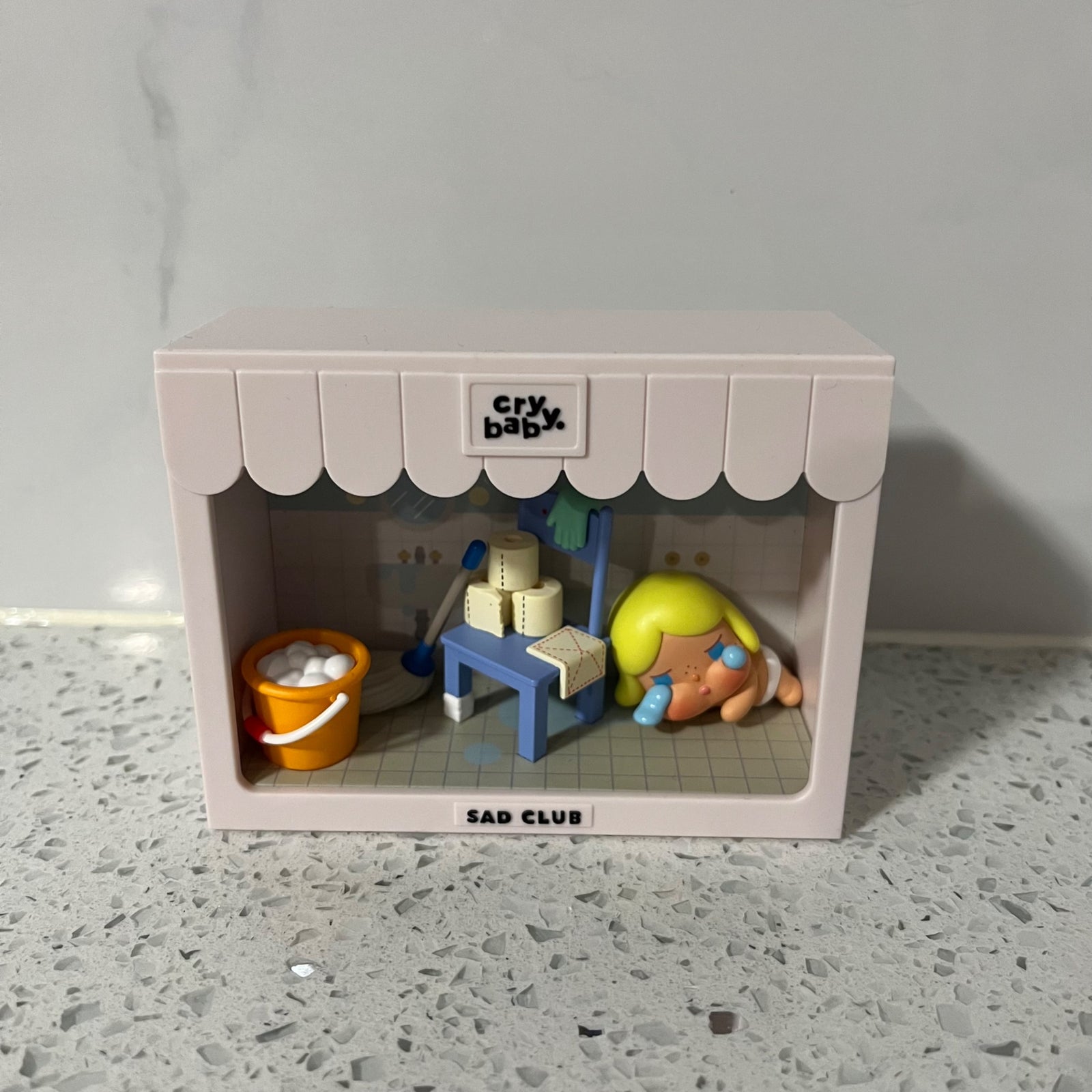 Big cleaning day (missing one small accessory & card) - Crybaby Sad Club series - Pop Mart