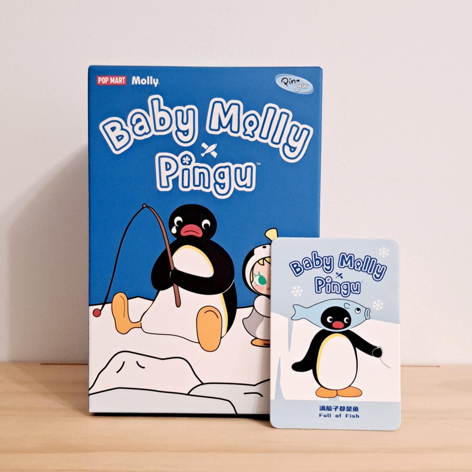 Full of Fish - Baby Molly x Pingu Plush Pendant - Pop Mart