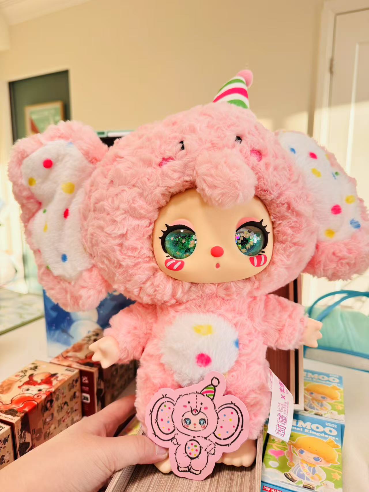 Pink Elephant Fragrant (Limited: Surprise Shining Eyes) - Liila's Zoo 600% by LiiLa's Lucky Cat