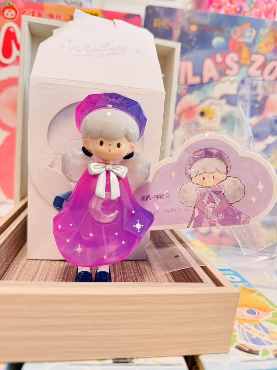 Purple Crystal Mystery Moon - Molinta Nature Series Blind Box by Finding Unicorn