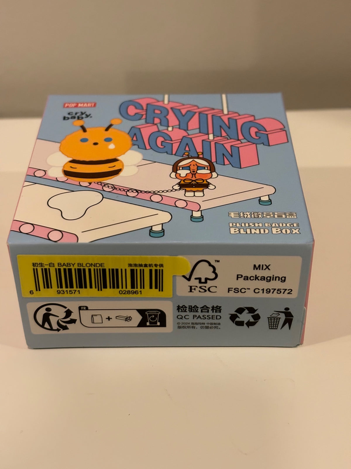 Baby Blonde - Crybaby Crying Again Badge