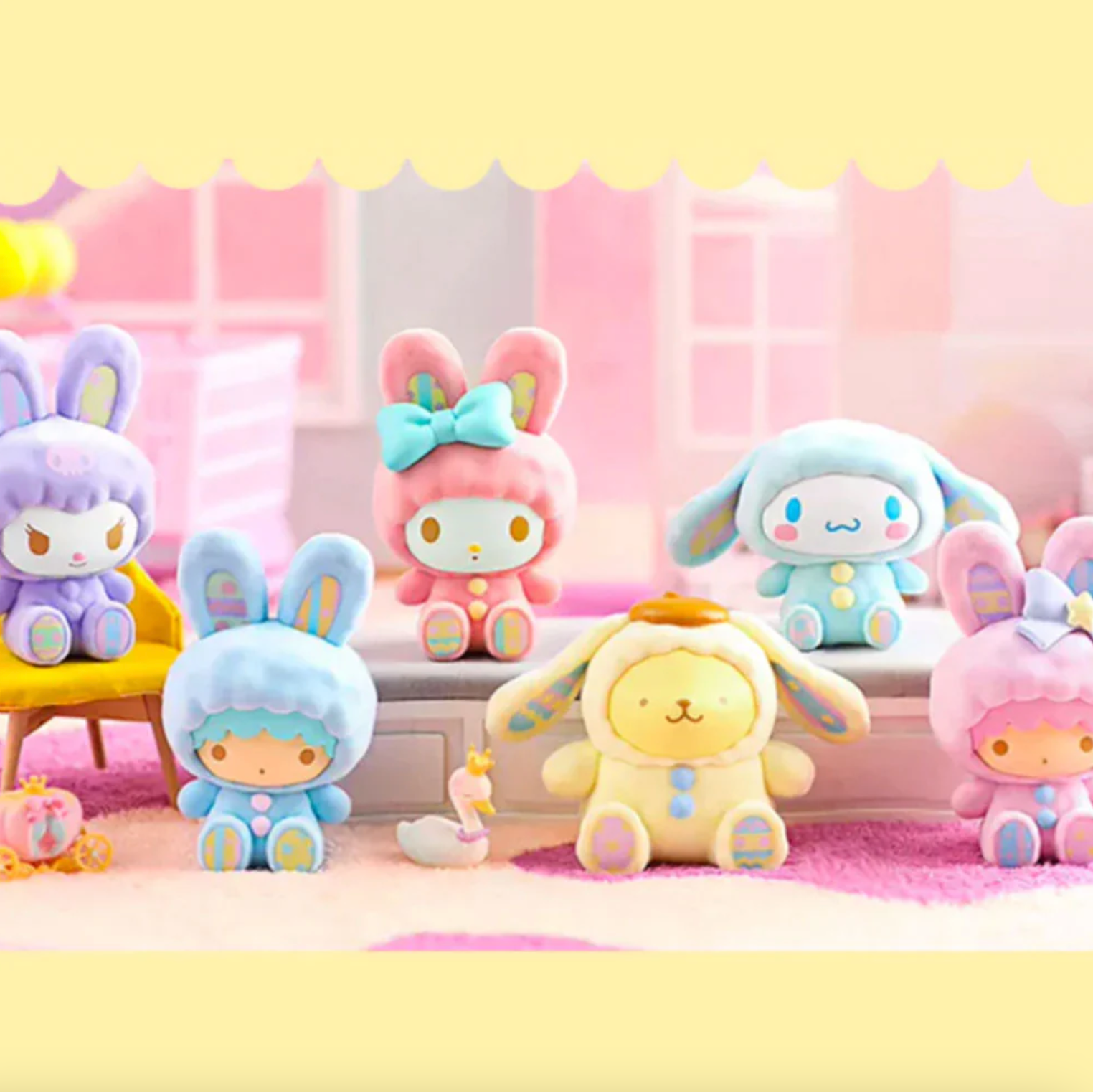 My Melody - Sanrio Characters Fluffy Rabbit - Miniso - 1