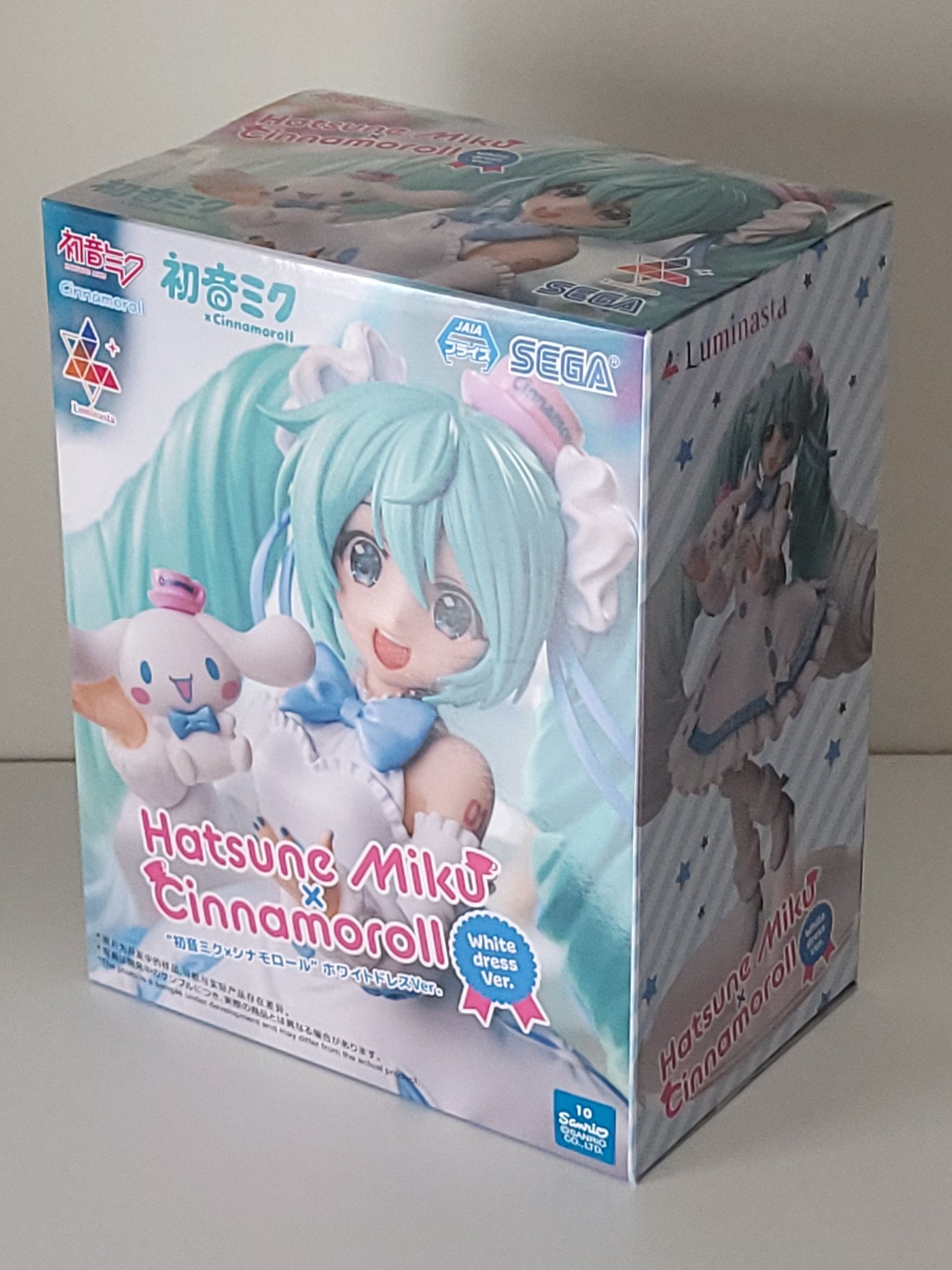 Hatsune Miku ＋ Cinnamoroll Figure (White Dress Ver.) - by Sega