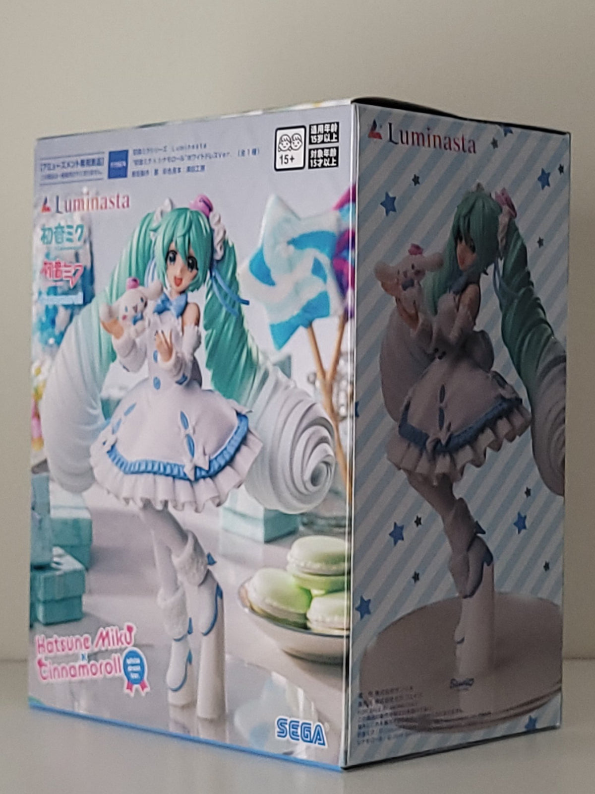 Hatsune Miku ＋ Cinnamoroll Figure (White Dress Ver.) - by Sega - 5