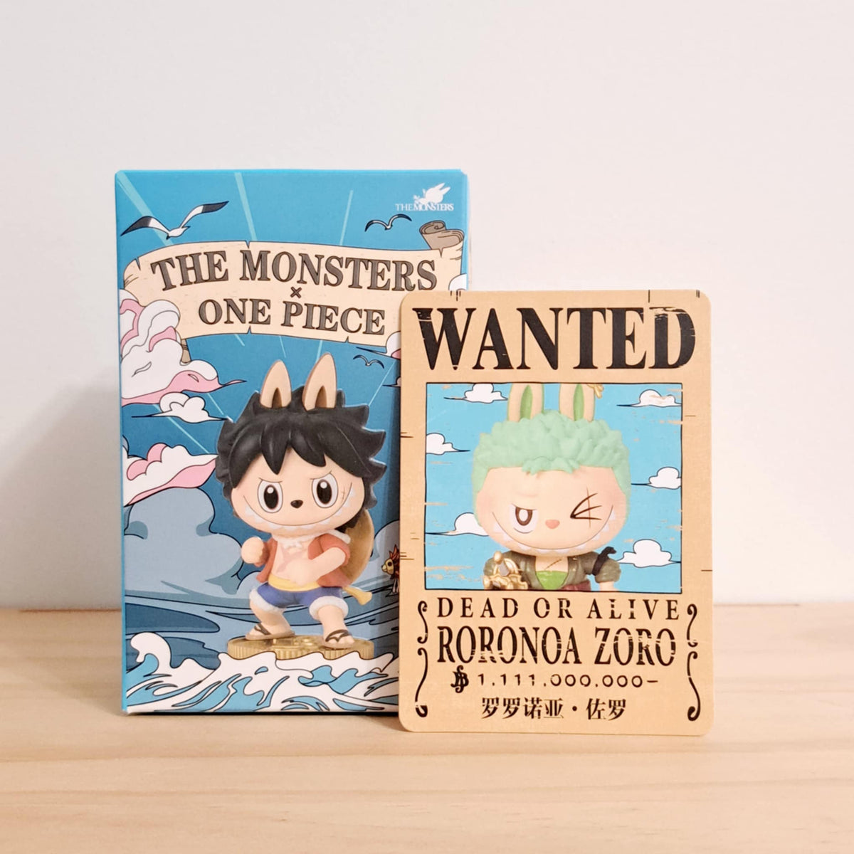 Roronoa Zoro Labubu - The Monsters x One Piece Vinyl Figure - Pop Mart