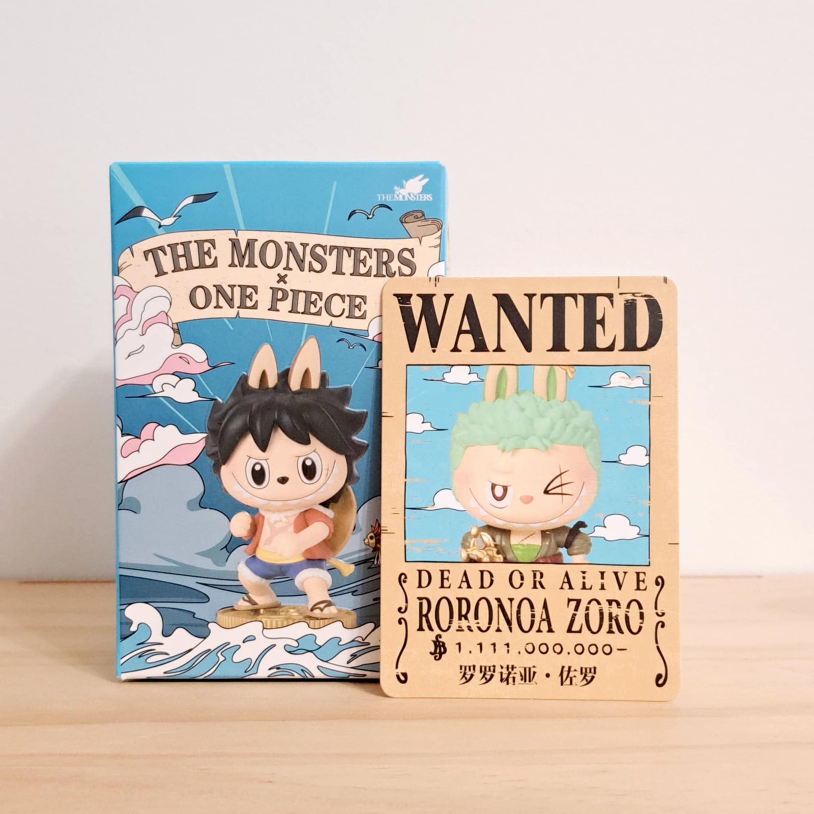 Roronoa Zoro Labubu - The Monsters x One Piece Vinyl Figure - Pop Mart