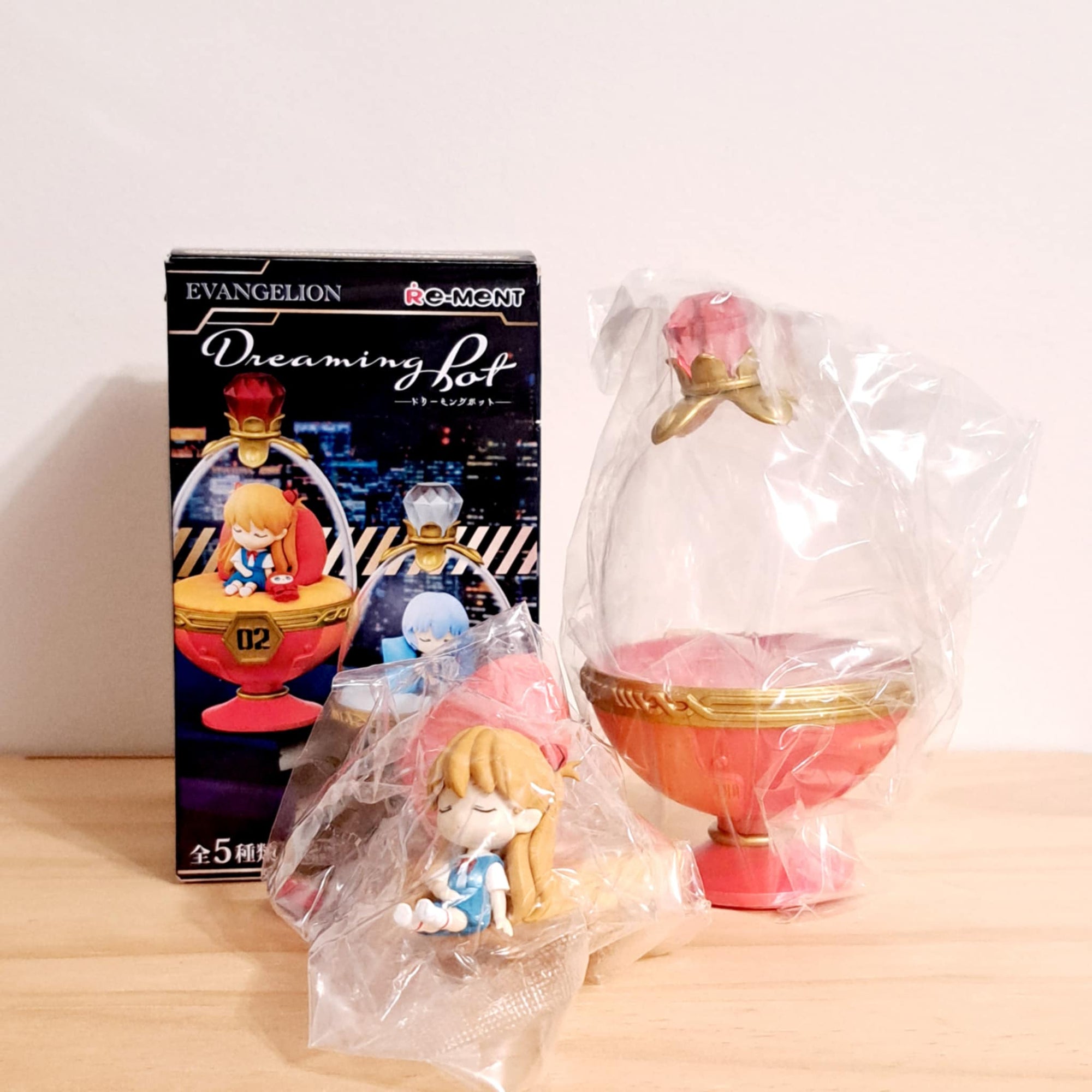 Asuka Shikinami Langley - Evangelion Dreaming Pot - Re-Ment