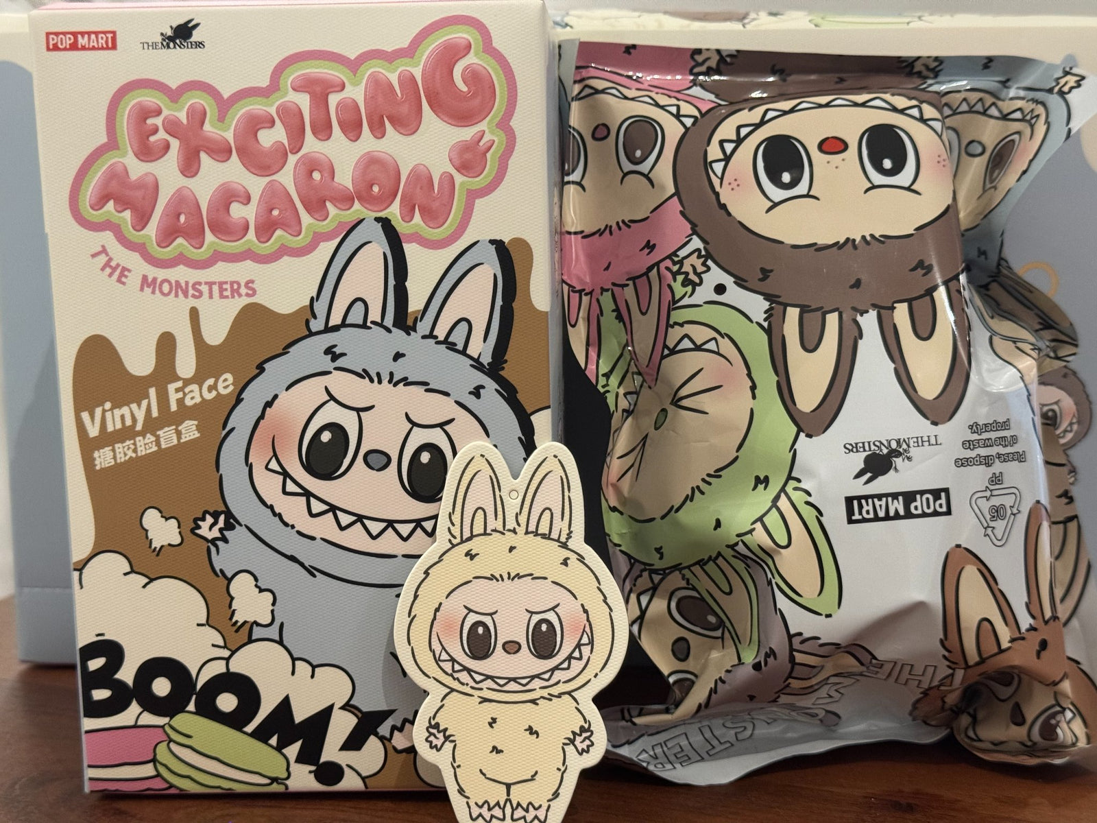 Soymilk - Labubu The MONSTERS Exciting Macaron Vinyl Face by POP MART