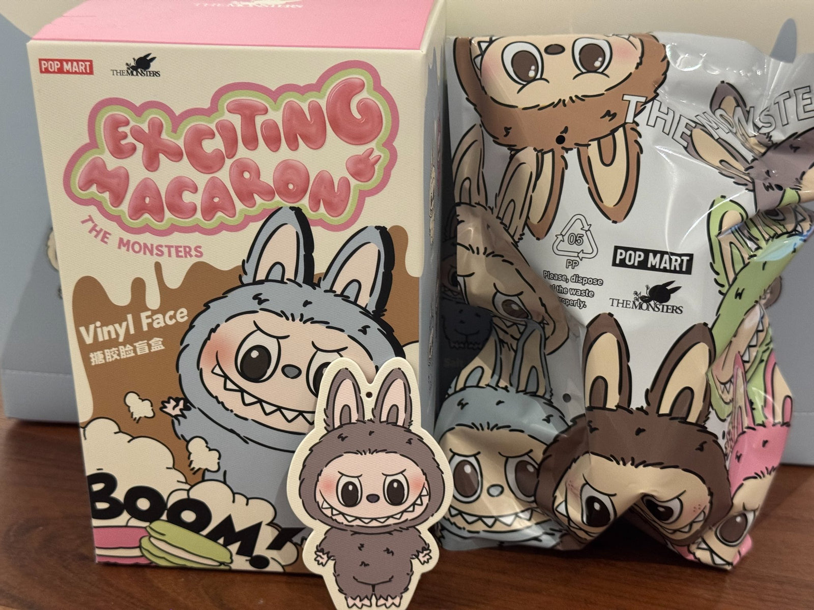 Sesame Bean - Labubu The MONSTERS Exciting Macaron Vinyl Face by POP MART