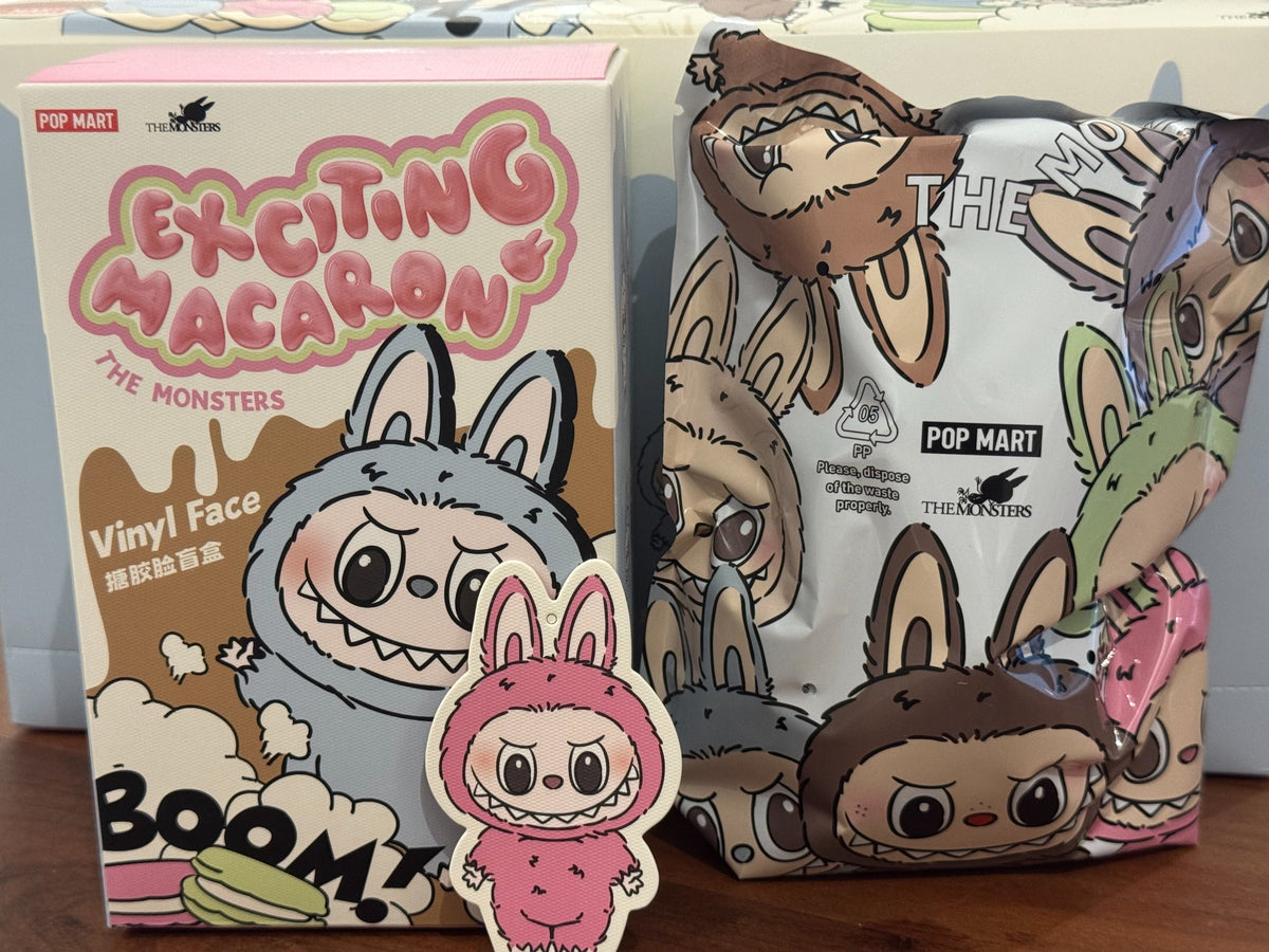 Lychee Berry - Labubu The MONSTERS Exciting Macaron Vinyl Face by POP MART