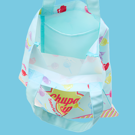 Blue Tote Bag - Chupa Chups x Sanrio Characters (Japan Edition)