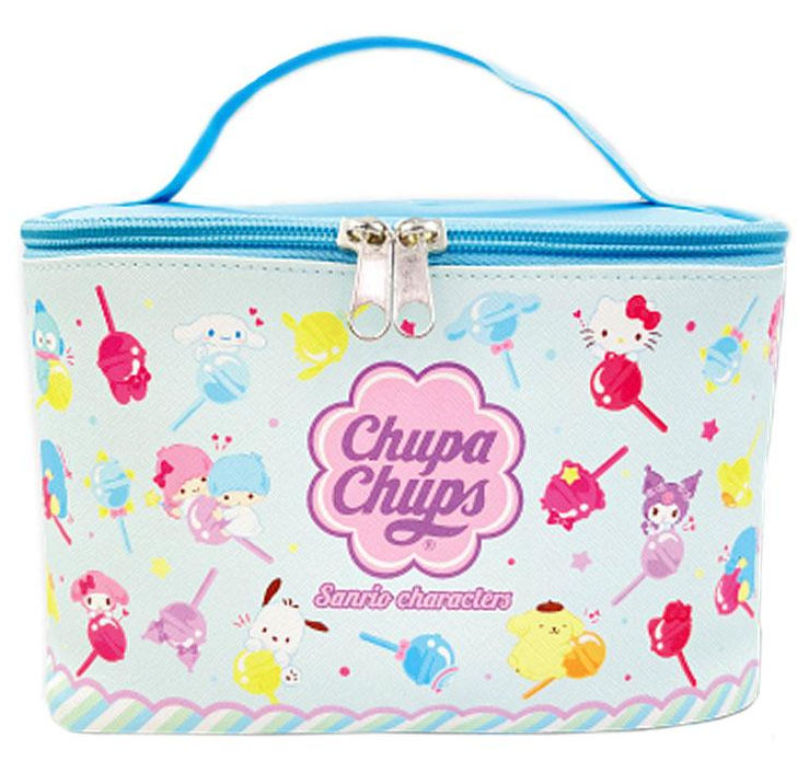Blue Makeup Case - Chupa Chups x Sanrio Characters (Japan Edition)
