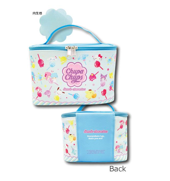 Blue Makeup Case - Chupa Chups x Sanrio Characters (Japan Edition)