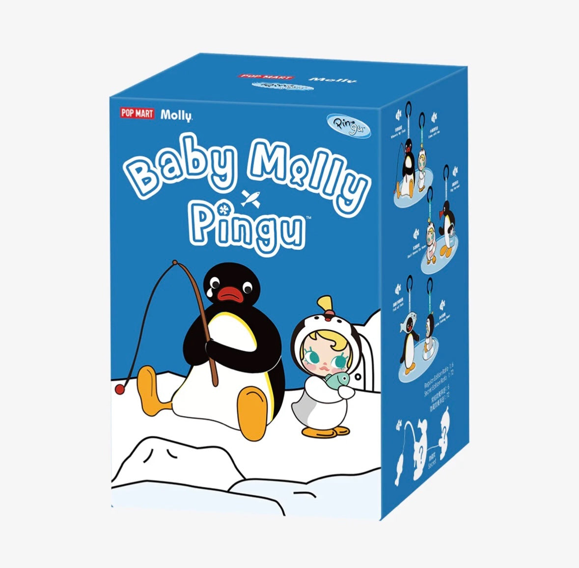 Popmart Molly x Pingu Happy Fishing Series Vinyl Plush Blind Box