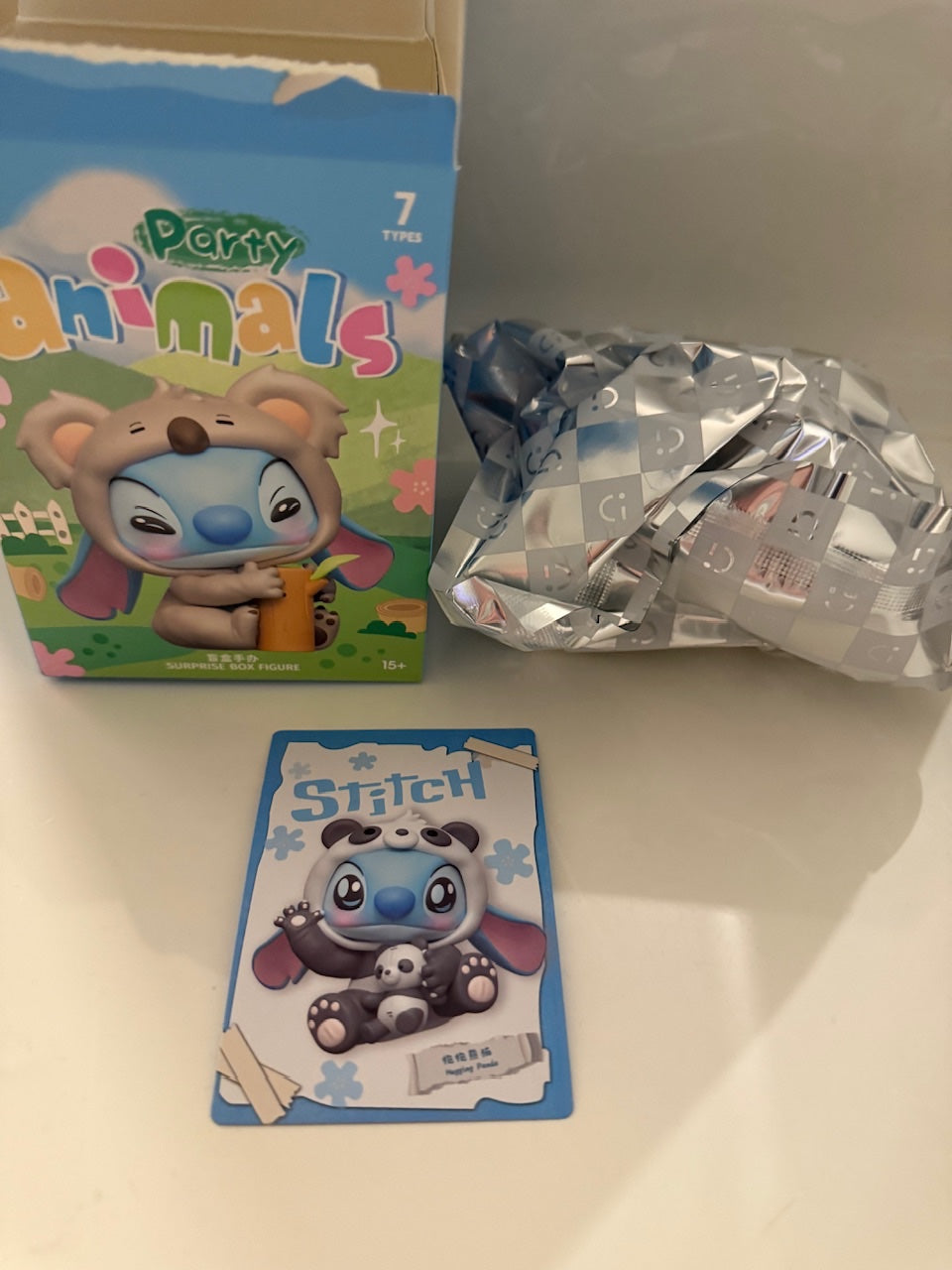 Hugging Panda - Disney Stitch Party Animals Series - Miniso