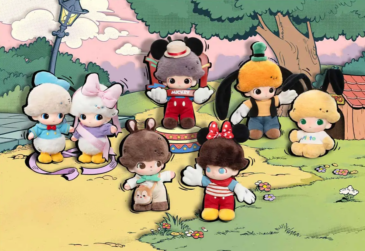 Dimoo World X Disney Series Vinyl Plush KeyChain Single Blind Box