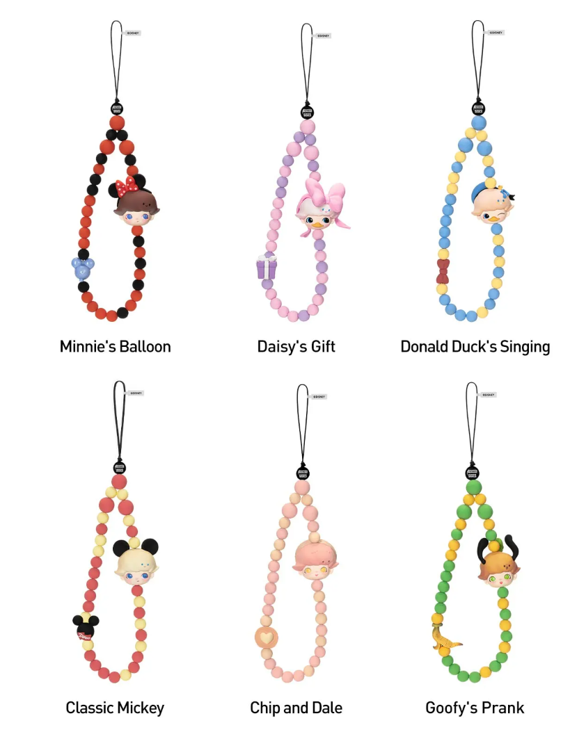 Dimoo World X Disney Series Mobile Phone Charm Single Blind Box