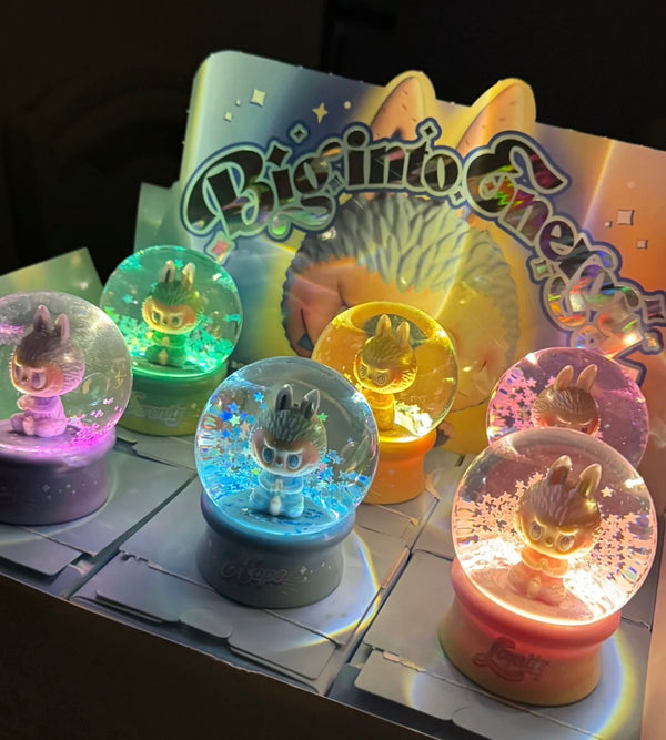 Labubu Monsters Big into Energy Light Up Crystal Ball Blind Box