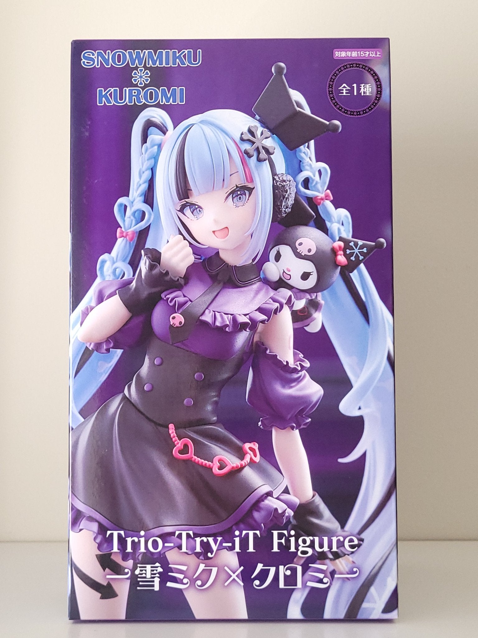 Hatsune Miku x Sanrio - Snow Miku ＋ Kuromi figure - Mindzai Toy Shop