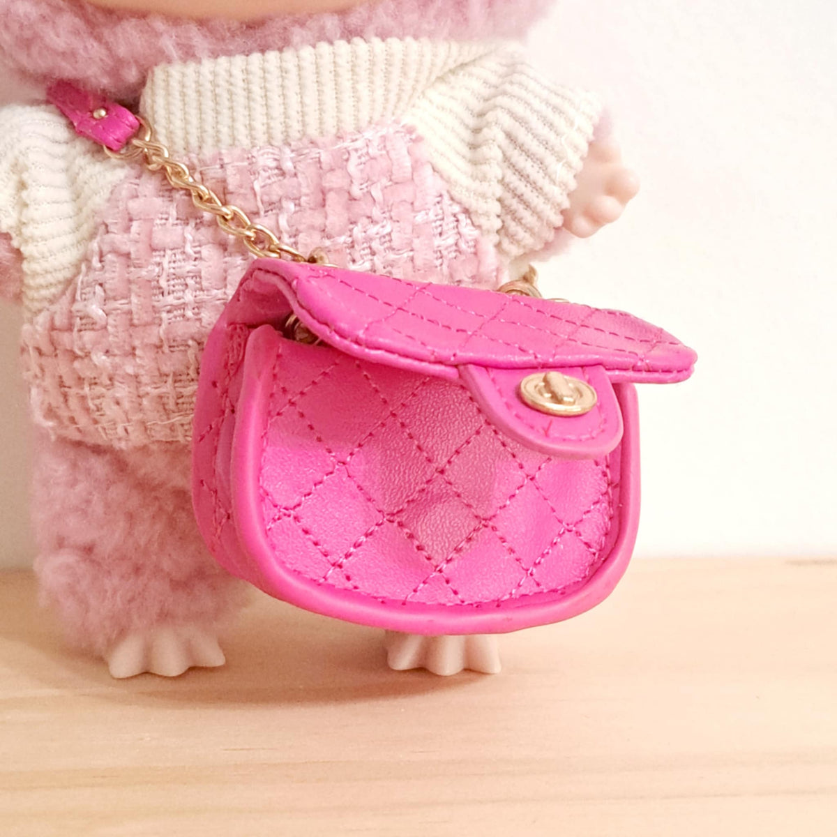 Pink Weekend Outfit Set - Labubu Clothes for Exciting Macaron/Have A Seat