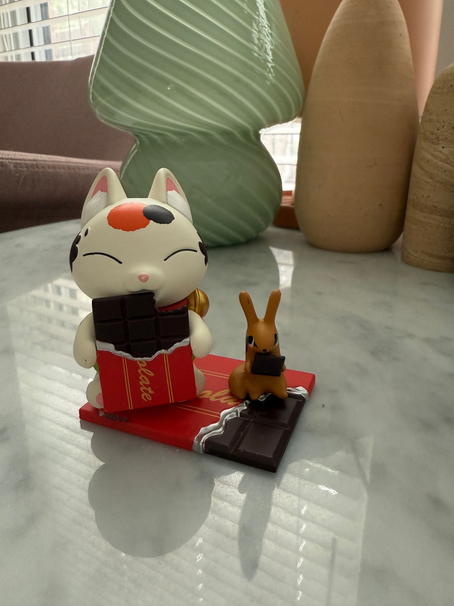 Chocolate Popmart x Konatsuya Konatsu Can Neko Friend Sweet Dessert