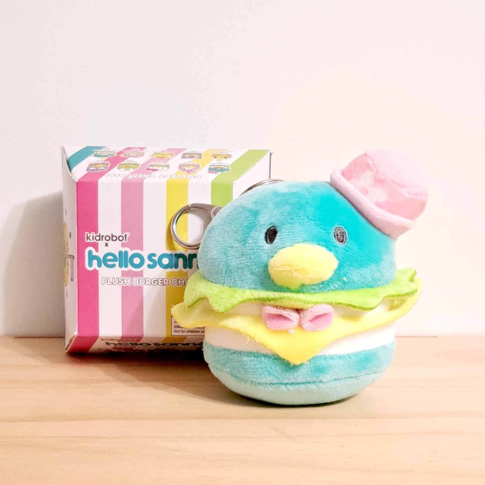 Tuxedo Sam - Hello Sanrio Plush Burger Charm - Kidrobot