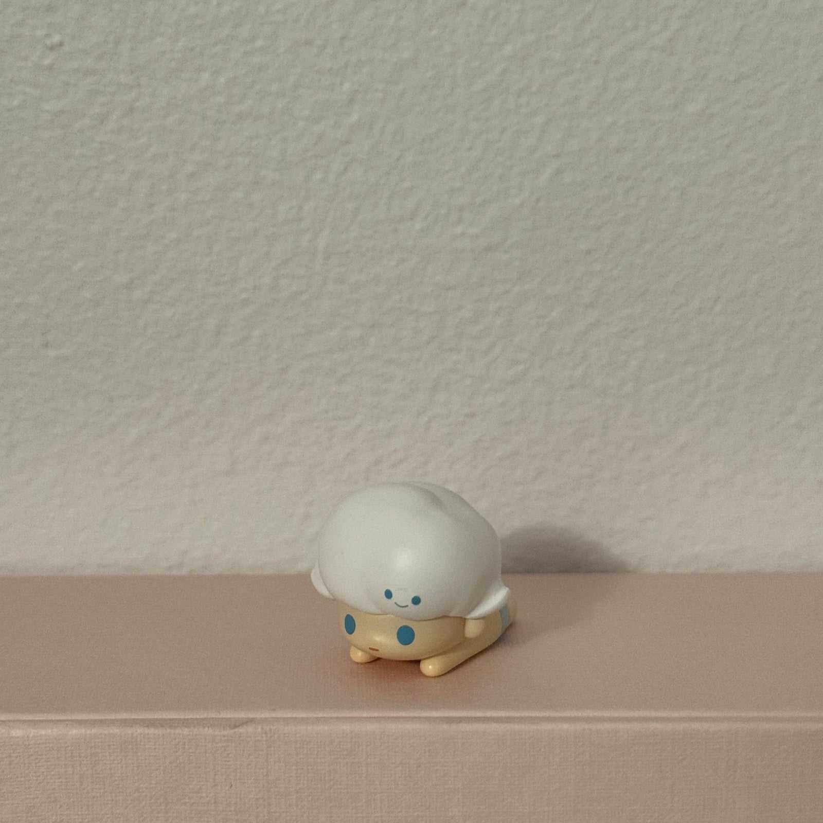 Dimoo Lying with Blue Eyes White Hair - POP MART Bean