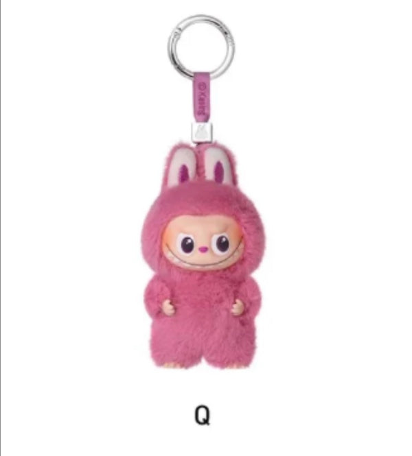 Luuちゃん キープ Q Mini Labubu- Pin For Love The Monsters Plush Keychain - Pop Mart