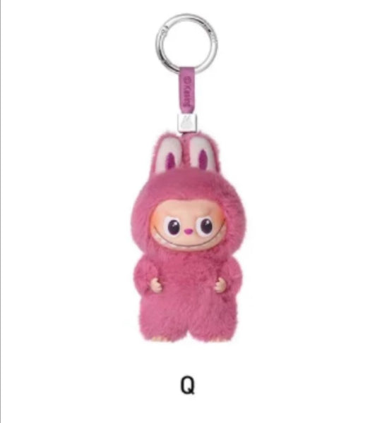 Q Mini Labubu- Pin For Love The Monsters Plush Keychain - Pop Mart