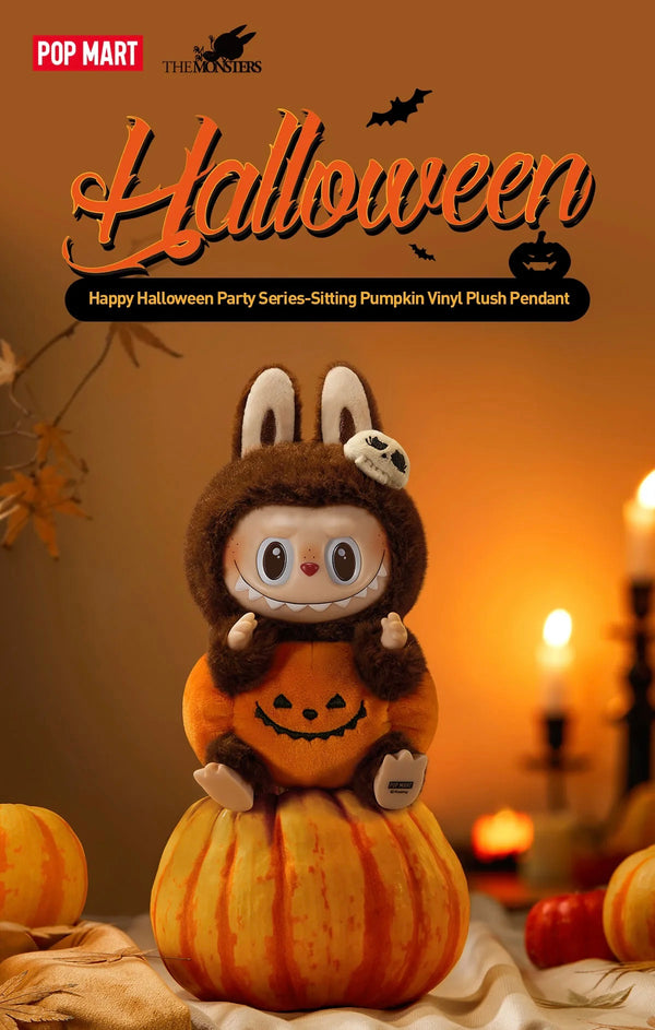 labubu ぬいぐるみ Happy Halloween party Labubu the Monsters Happy Halloween Party Series - Sitting Pumpkin