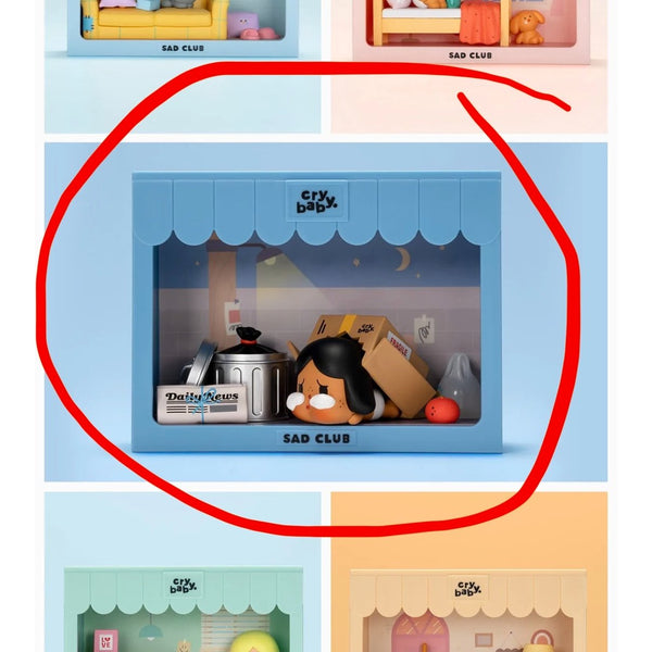 Left Behind - Crybaby Sad Club Series Scene - POP MART - Mindzai